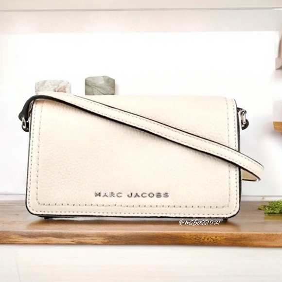 MARC JACOBS Groove Leather Mini Crossbody + Cardholder in Cotton NWT - Picture 8 of 10
